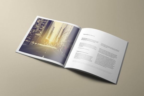 方形画册样机模板 Square Brochure Mock-Up缩略图 方形画册样机模板 Square Brochure Mock-Up