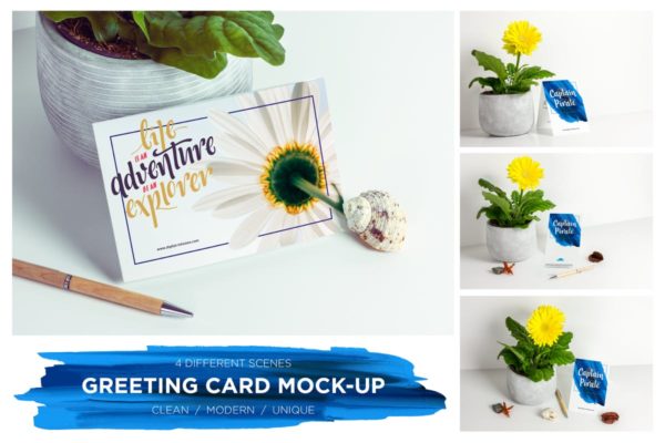 贺卡/邀请函样机模板 Greeting Card  / Invitation Mockup