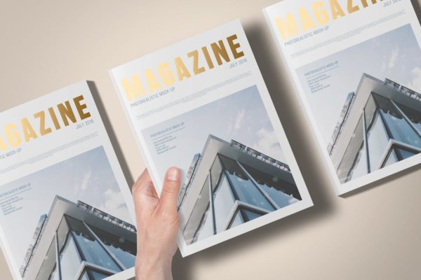 A5规格箔烫印杂志样机 A5 Foil Stamping Magazine Mock-Up缩略图 A5规格箔烫印杂志样机 A5 Foil Stamping Magazine Mock-Up