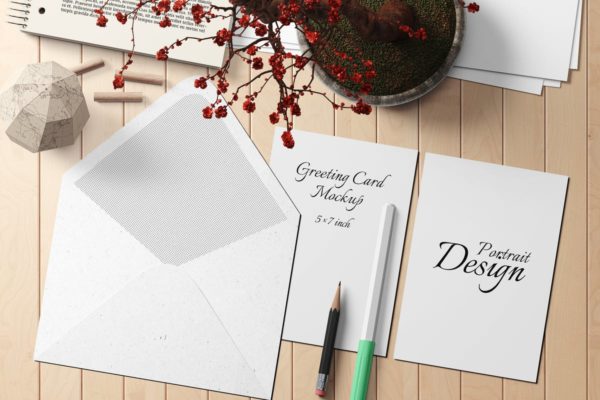明信片/贺卡样机模板v1 5×7 Postcard / Greeting Card Mockup Set 1缩略图 明信片/贺卡样机模板v1 5×7 Postcard / Greeting Card Mockup Set 1