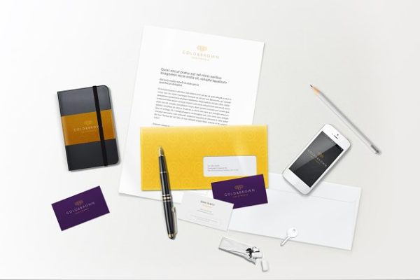 办公文具企业品牌形象设计模板 Lively Branding / Identity Mock-up