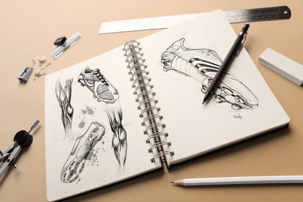 素描本样机模板 Sketchbook Mock-up