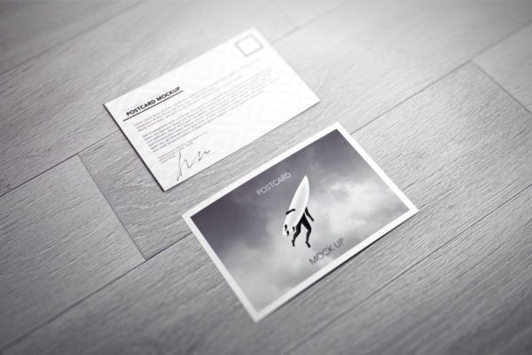 简约的明信片/邀请函/传单样机 Postcard / Invitation / Flyer Mock-up