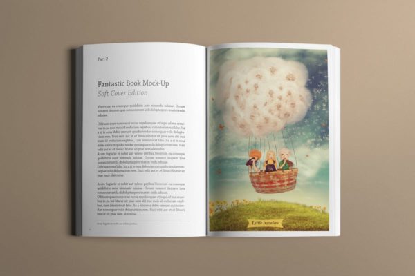 逼真软封面图书印刷品样机 Soft Cover Book Mockup缩略图 逼真软封面图书印刷品样机 Soft Cover Book Mockup