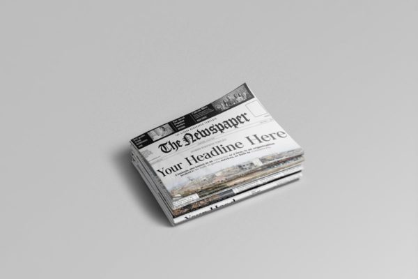 新闻广告报纸样机模板V1 Newspaper Mockups 01缩略图 新闻广告报纸样机模板V1 Newspaper Mockups 01