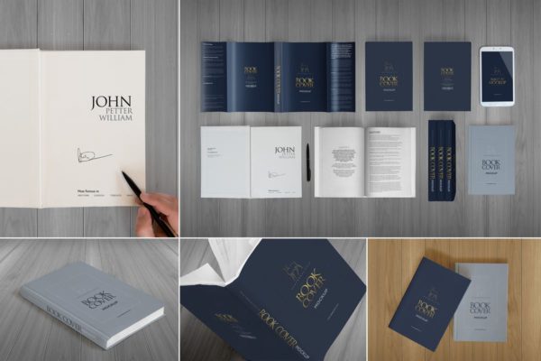 精装硬封图书外观&内页版式设计样机 Hardcover Book Mock-Ups缩略图 精装硬封图书外观&内页版式设计样机 Hardcover Book Mock-Ups