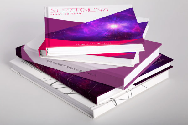 精装图书封面设计实物印刷效果图样机01 Others Books PSD Mockup 01