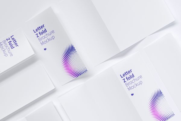 信纸规格三折页折叠小册子传单设计效果图样机05 Letter Z Fold Brochure Mockup 05缩略图 信纸规格三折页折叠小册子传单设计效果图样机05 Letter Z Fold Brochure Mockup 05