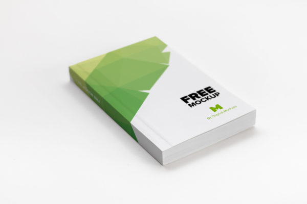 软装图书封面设计PSD样机模板01 Softcover Trade Book PSD Mockup 01