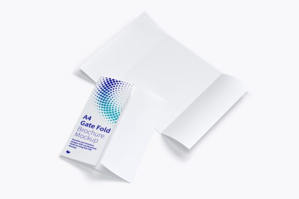 A4纸折页传单设计效果图样机03 A4 Gate Fold Brochure Mockup 03缩略图 A4纸折页传单设计效果图样机03 A4 Gate Fold Brochure Mockup 03