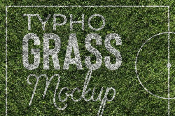 草坪草地质感纸张样机模板 Grass Mockup缩略图 草坪草地质感纸张样机模板 Grass Mockup