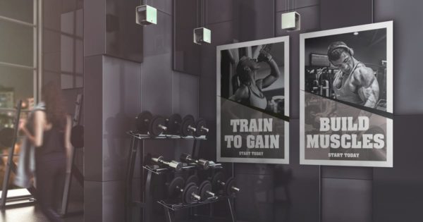 健身房广告海报设计效果图样机模板 Gym Advertising Mockup缩略图 健身房广告海报设计效果图样机模板 Gym Advertising Mockup