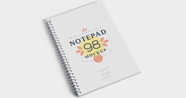 活页笔记本记事本封面设计效果图样机 Journal Mockups