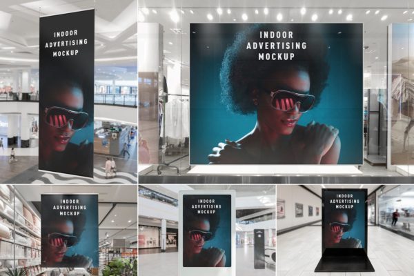 室内广告设计效果图预览样机模板v2 Indoor Advertising Mockups Vol. 2缩略图 室内广告设计效果图预览样机模板v2 Indoor Advertising Mockups Vol. 2