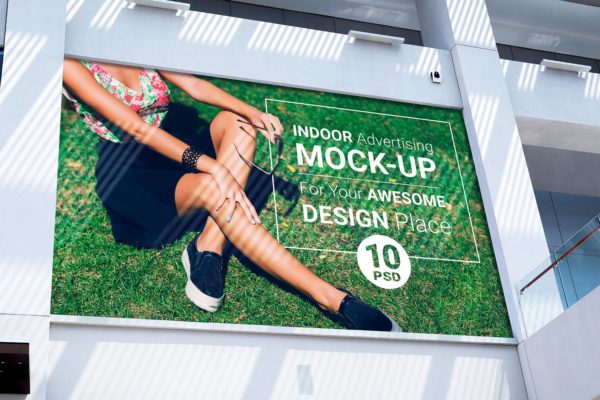 室内广告牌图片效果图样机模板 Indoor Advertising Mock-Up缩略图 室内广告牌图片效果图样机模板 Indoor Advertising Mock-Up