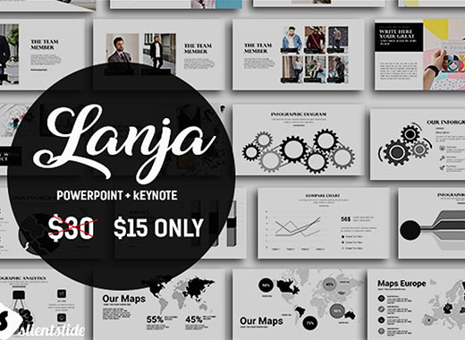 极简主义业务展示类幻灯片模板下载Lanja Multipurpose Presentation[key,pptx]