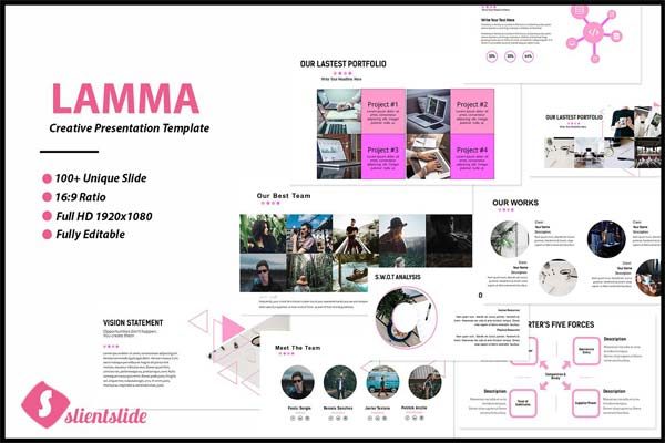 LAMMA业务演示特色ppt模板缩略图 LAMMA业务演示特色ppt模板