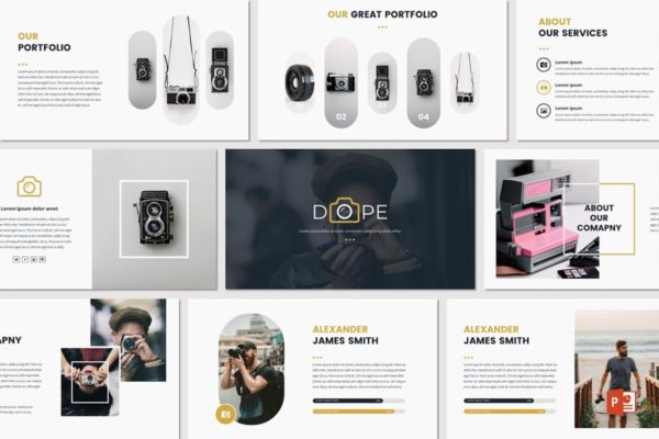 创意摄影团队介绍PPT幻灯片模板 DOPE – Powerpoint Template缩略图 创意摄影团队介绍PPT幻灯片模板 DOPE – Powerpoint Template