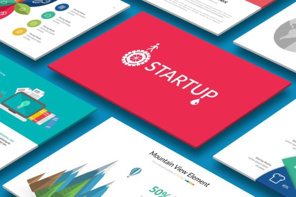 项目启动/项目启动会PPT幻灯片模板 STARTUP Powerpoint Template