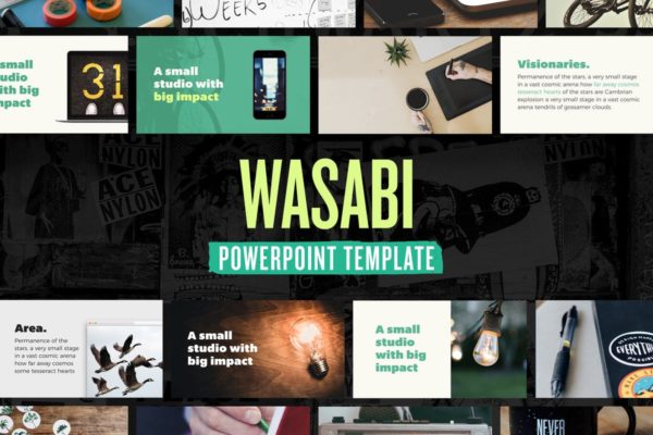 多用途营销/产品演示PPT模板素材 Wasabi — Powerpoint Presentation Template缩略图 多用途营销/产品演示PPT模板素材 Wasabi — Powerpoint Presentation Template
