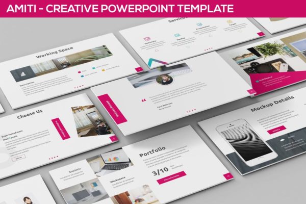 创意多用途PPT设计演示模板 Amiti – Creative Powerpoint Template缩略图 创意多用途PPT设计演示模板 Amiti – Creative Powerpoint Template