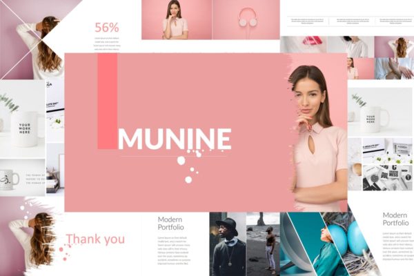 产品设计展示PPT幻灯片模板 MUNINE Powerpoint Template缩略图 产品设计展示PPT幻灯片模板 MUNINE Powerpoint Template