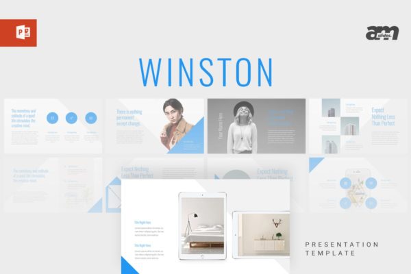 简约创意设计电商PPT幻灯片模板下载 Winston – Powerpoint Temlplate缩略图 简约创意设计电商PPT幻灯片模板下载 Winston – Powerpoint Temlplate