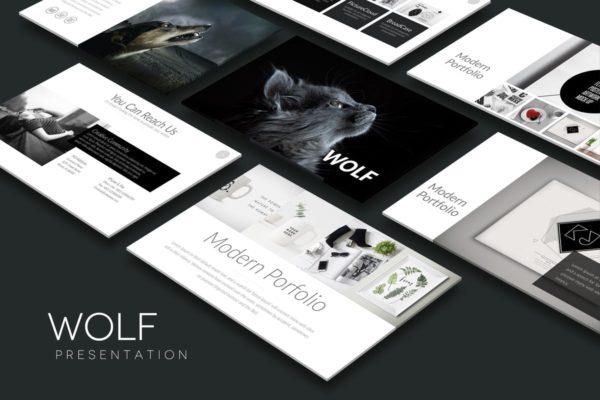 商业规划书/商业推广PPT幻灯片模板 WOLF Powerpoint Template缩略图 商业规划书/商业推广PPT幻灯片模板 WOLF Powerpoint Template