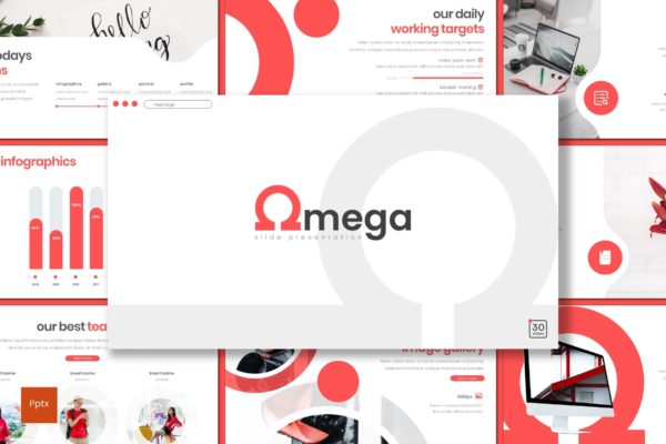 创业公司商业路演PPT幻灯片模板 Omega – Powerpoint Template缩略图 创业公司商业路演PPT幻灯片模板 Omega – Powerpoint Template