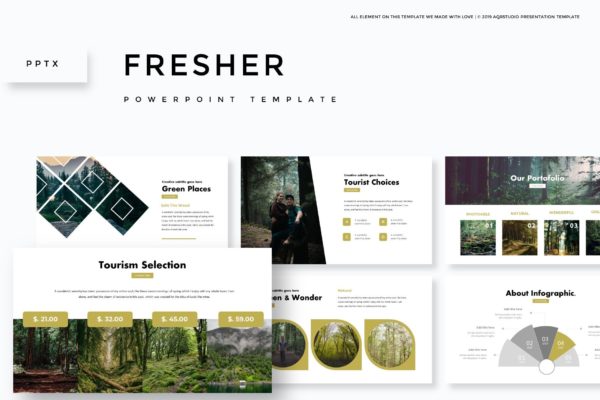 园林/风景项目设计PPT幻灯片设计模板 Fresher – Powerpoint Template缩略图 园林/风景项目设计PPT幻灯片设计模板 Fresher – Powerpoint Template