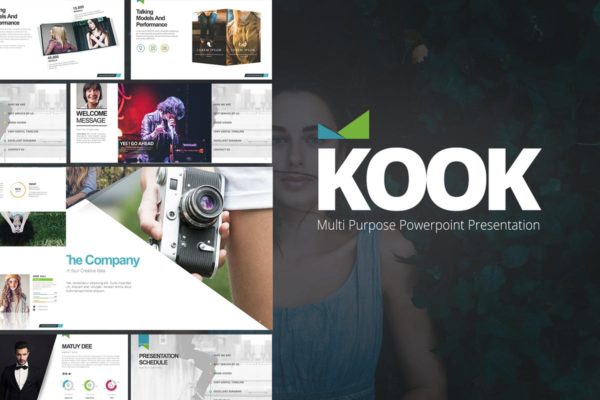 摄影/时尚/服装企业PPT幻灯片设计模板 KooK Powerpoint Presentation缩略图 摄影/时尚/服装企业PPT幻灯片设计模板 KooK Powerpoint Presentation