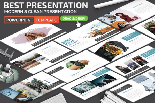 现代简约设计风格PPT幻灯片模板下载 Best Powerpoint Presentation Template缩略图 现代简约设计风格PPT幻灯片模板下载 Best Powerpoint Presentation Template