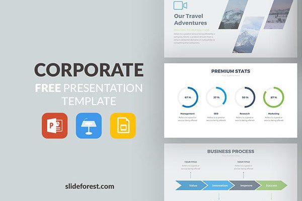 一套商务版免费PPT模板 Corporate Free Presentation Template缩略图 一套商务版免费PPT模板 Corporate Free Presentation Template