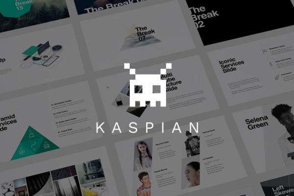 多用途 Keynote 幻灯片模板（100+页/450枚图标/50个信息图表） KASPIAN Keynote Presentation Theme