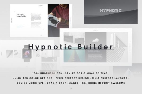 现代文化艺术 Keynote 幻灯片模板 HYPNOTIC Keynote Presentation Theme缩略图 现代文化艺术 Keynote 幻灯片模板 HYPNOTIC Keynote Presentation Theme
