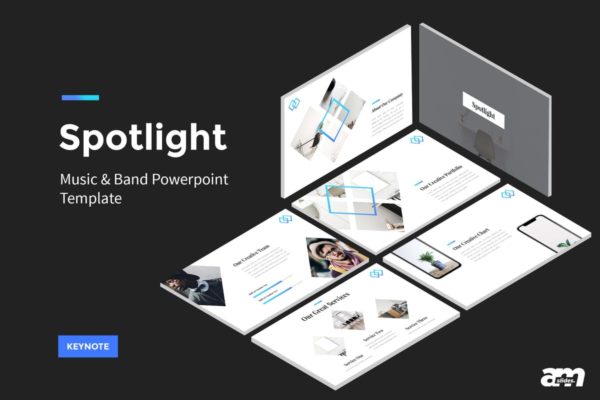 创业型公司/企业业务介绍Keynote幻灯片模板 Spotlight – StartUp Keynote Template缩略图 创业型公司/企业业务介绍Keynote幻灯片模板 Spotlight – StartUp Keynote Template