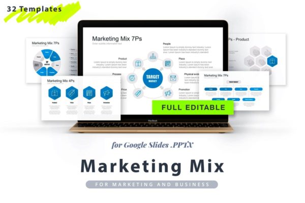 市场营销推广谷歌幻灯片模板 Marketing Mix Google Slides Template缩略图 市场营销推广谷歌幻灯片模板 Marketing Mix Google Slides Template