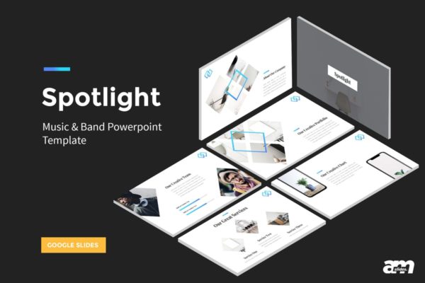 创业公司/企业业务推广Google Slides幻灯片模板 Spotlight – StartUp Google Slides Template缩略图 创业公司/企业业务推广Google Slides幻灯片模板 Spotlight – StartUp Google Slides Template