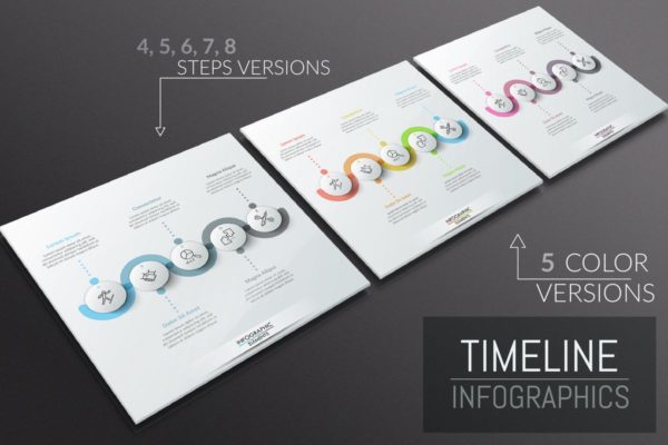 25款时间轴信息图表PPT模板素材 25 Infographic Timelines缩略图 25款时间轴信息图表PPT模板素材 25 Infographic Timelines