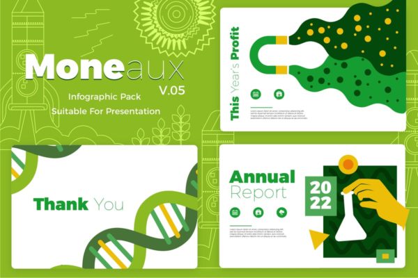 高新化工企业宣传幻灯片制作信息图表矢量素材 Moneaux v5 – Infographic缩略图 高新化工企业宣传幻灯片制作信息图表矢量素材 Moneaux v5 – Infographic