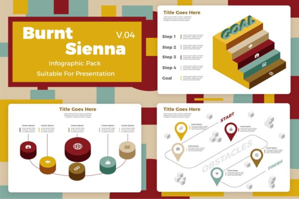 市场业务规划信息图表矢量设计模板v4 Burnt Sienna v4 – Infographic缩略图 市场业务规划信息图表矢量设计模板v4 Burnt Sienna v4 – Infographic