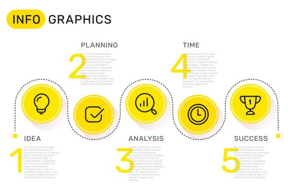 行业市场分析报告幻灯片设计信息图表素材 Set of infographic templates + business icons缩略图 行业市场分析报告幻灯片设计信息图表素材 Set of infographic templates + business icons