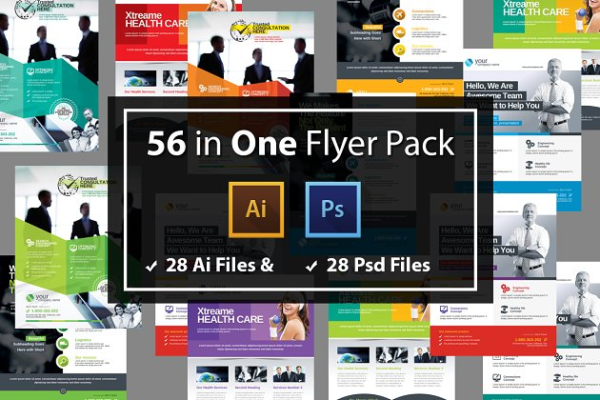 多用途商务合作传单海报模板合集 Corporate Flyer Pack缩略图 多用途商务合作传单海报模板合集 Corporate Flyer Pack