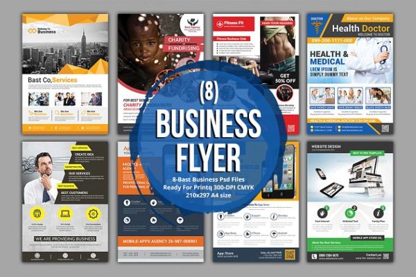 企业商业宣传传单模板合集 Corporate Business 8 Flyer Bundle缩略图 企业商业宣传传单模板合集 Corporate Business 8 Flyer Bundle