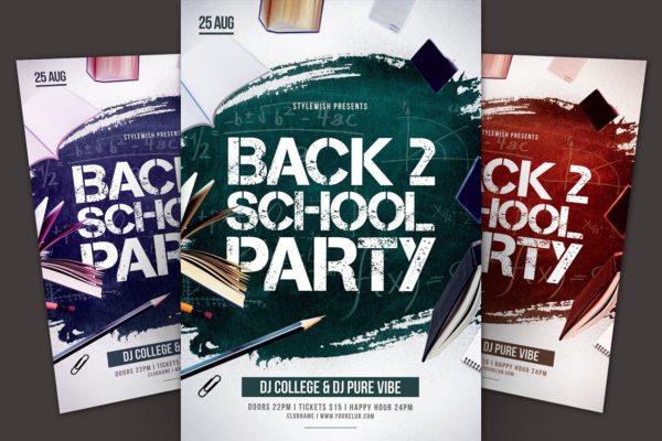 重返校园开学季传单模板 Back 2 School Flyer Template缩略图 重返校园开学季传单模板 Back 2 School Flyer Template