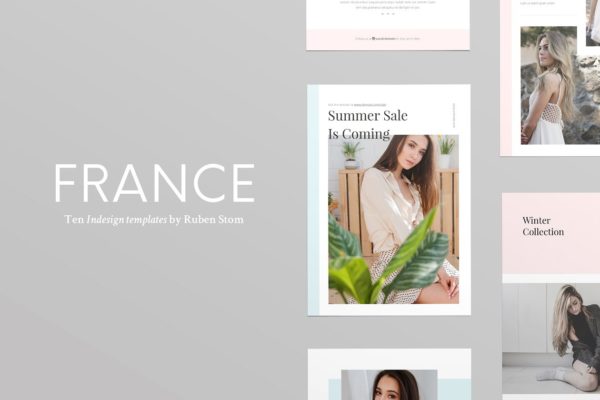 时尚性感法式类海报传单模板 France Flyer Templates
