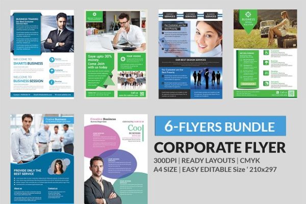 企业商务项目推广传单模板 Corporate Flyer Bundle缩略图 企业商务项目推广传单模板 Corporate Flyer Bundle