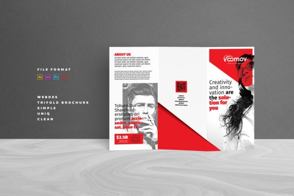 商业项目推广手册三折页模板 Business Tri-fold Brochure缩略图 商业项目推广手册三折页模板 Business Tri-fold Brochure