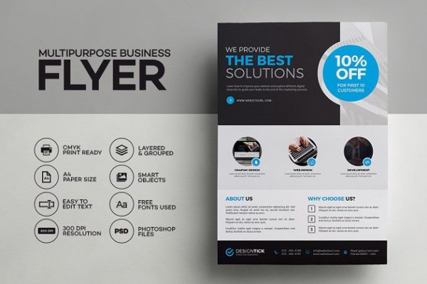 创意企业商务合作宣传海报设计模板 Corporate Flyer 03缩略图 创意企业商务合作宣传海报设计模板 Corporate Flyer 03