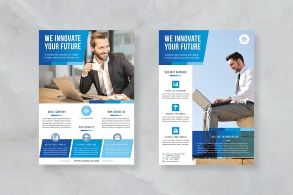 商务合作招商海报设计模板 Corporate Flyers